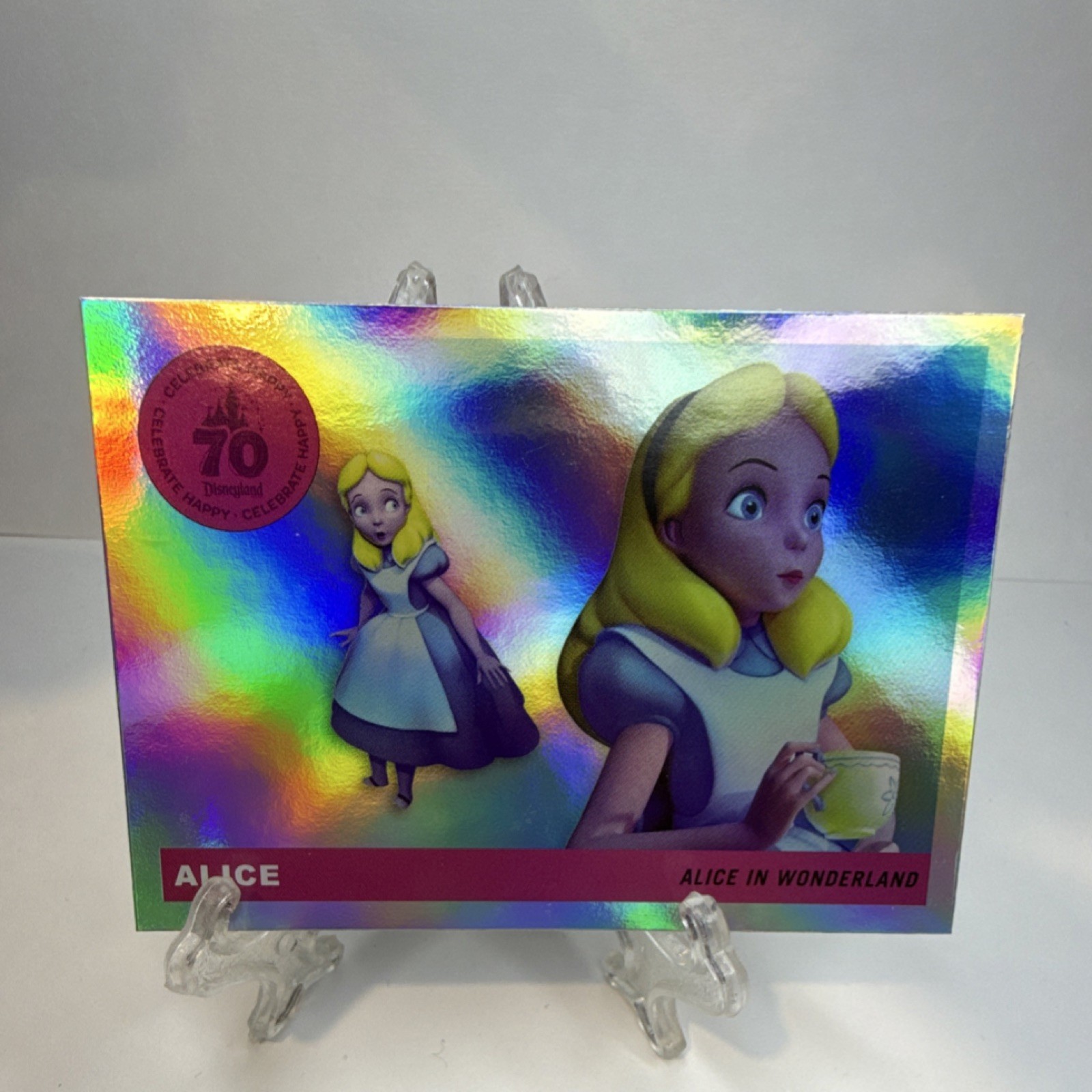 Topps Alice T55-25 Disneyland 70th Alice in Wonderland Insert Trading Card