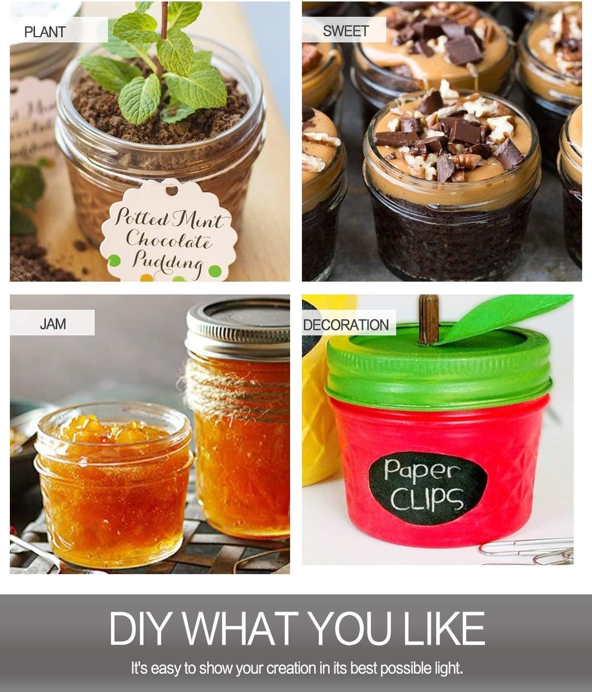 Versatile 4 Oz Canning Jars 40-Pack – Perfect for Preserves and DIY Projects