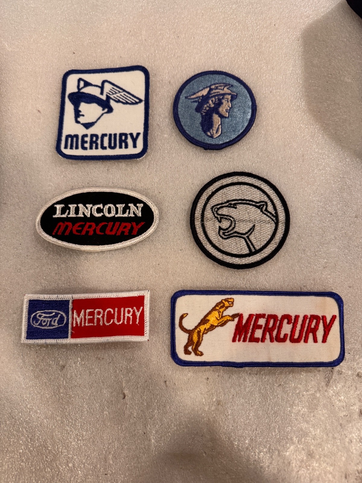 Lincoln, mercury. vintage patches. new originals