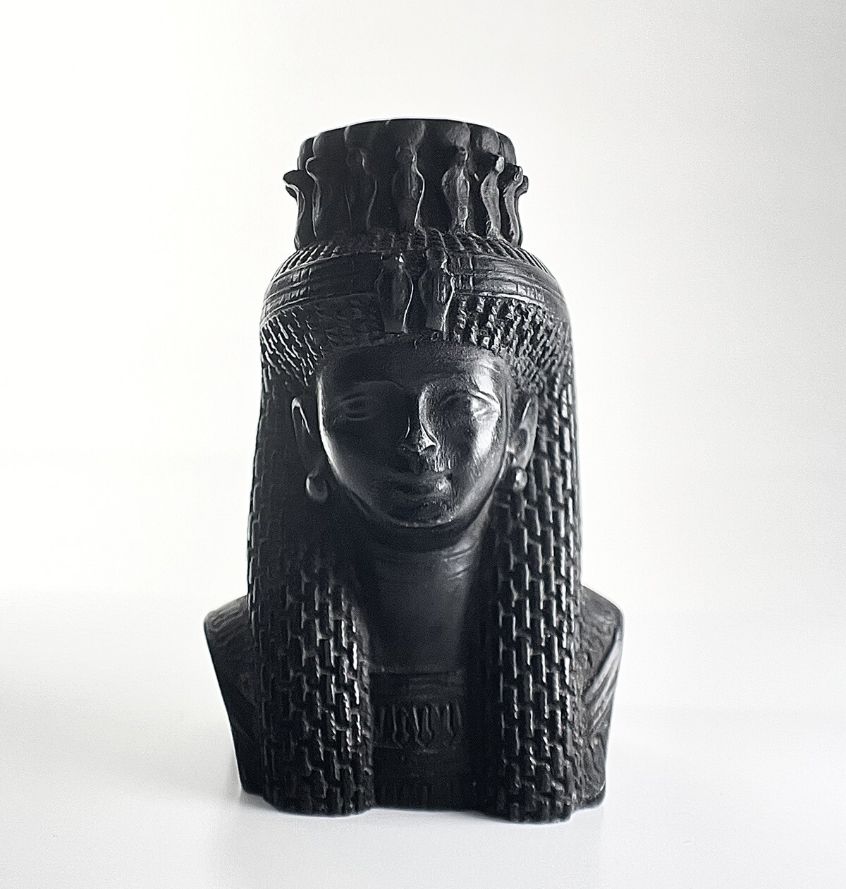 Vintage Handmade Ancient Egypt Queen Cleopatra 3.9 Inch Statue Sculpture