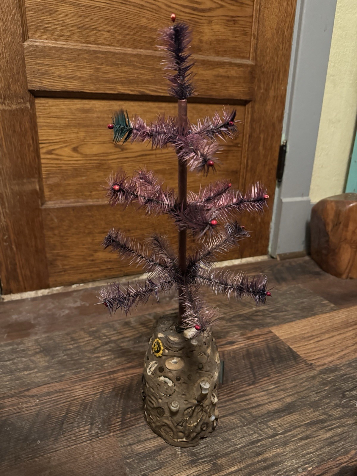 Vintage Feather Tree 22” With Base