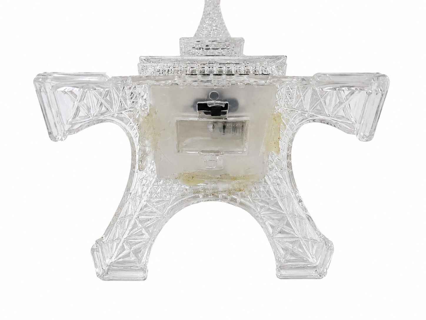 Clear Acrylic Light Up Eiffel Tower Figurine Paris Souvenir Decorative LED