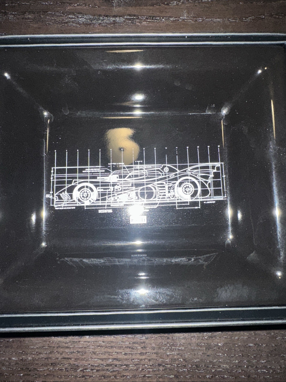 Batman | Kith Batmobile Schematics Catchall Tray in Black FW24 Key Holder Dish