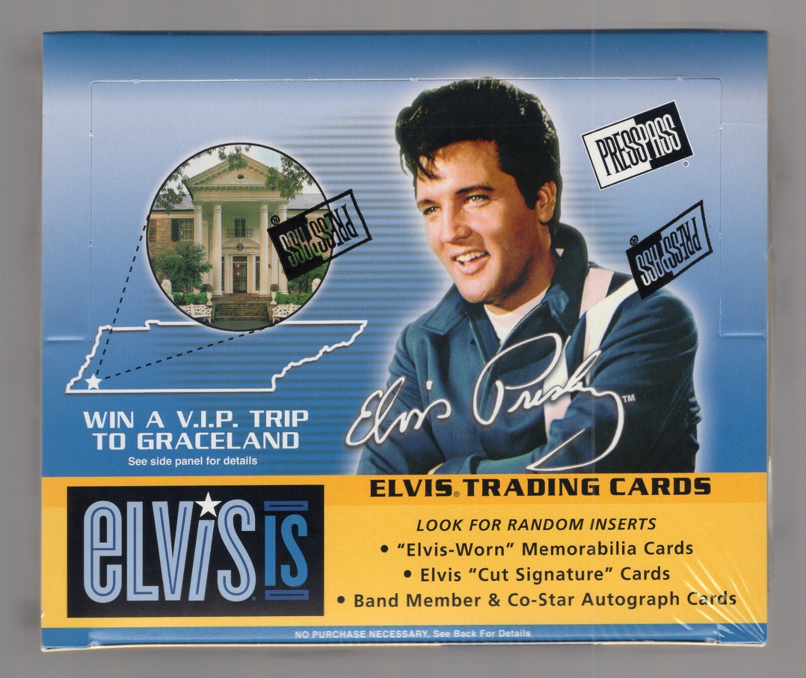 2007 PRESS PASS ELVIS PRESLEY IS FACTORY SEALED HOBBY BOX **24 PACKS**