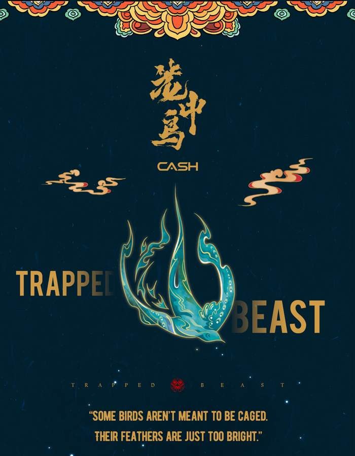 Trapped Beasts: Caged Bird Playing Cards – Maroon & Emerald Gilded Edition [CASH