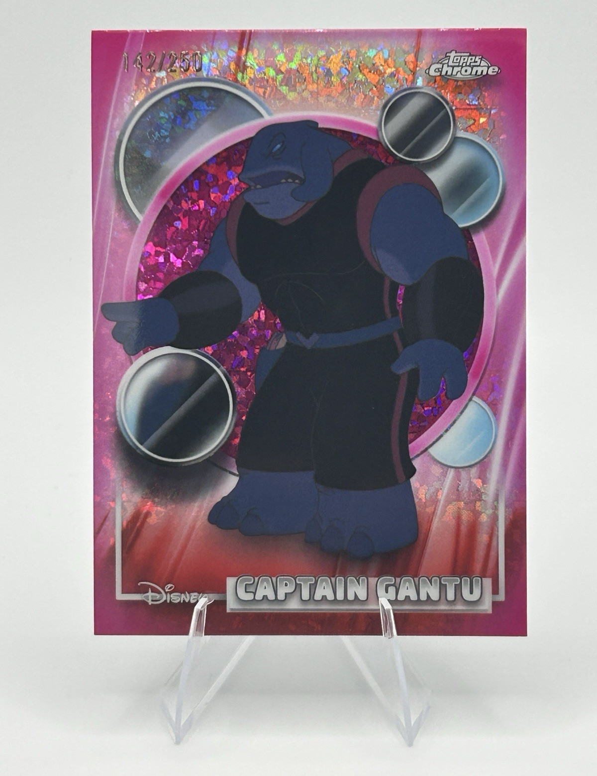 Topps Chrome Disney 2026 Lilo & Stitch Captain Gantu 155 – Pink Diamond /250