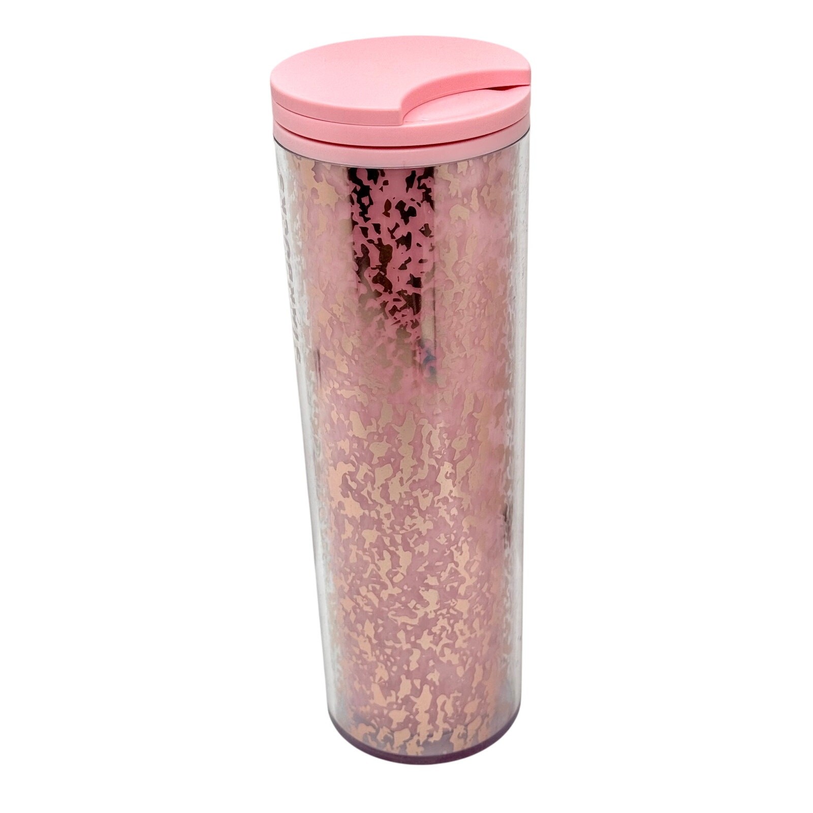 Starbucks Marble Pink Gold Foil 2019 Tumbler Travel Mug 16 oz