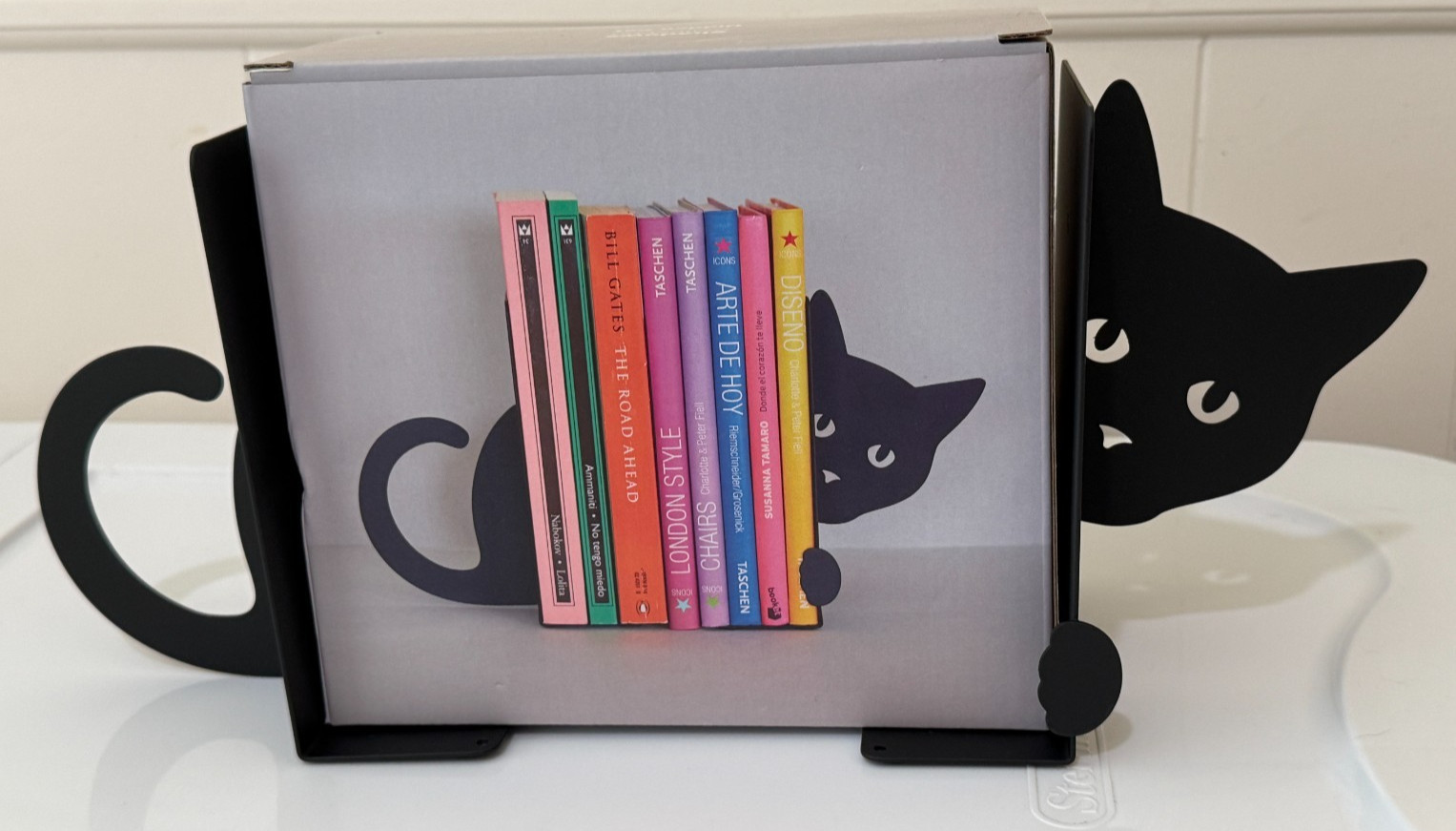 Cat Bookends Black Shadows Collection Cracker Barrel Metal NEW IN BOX NEW 6.5″