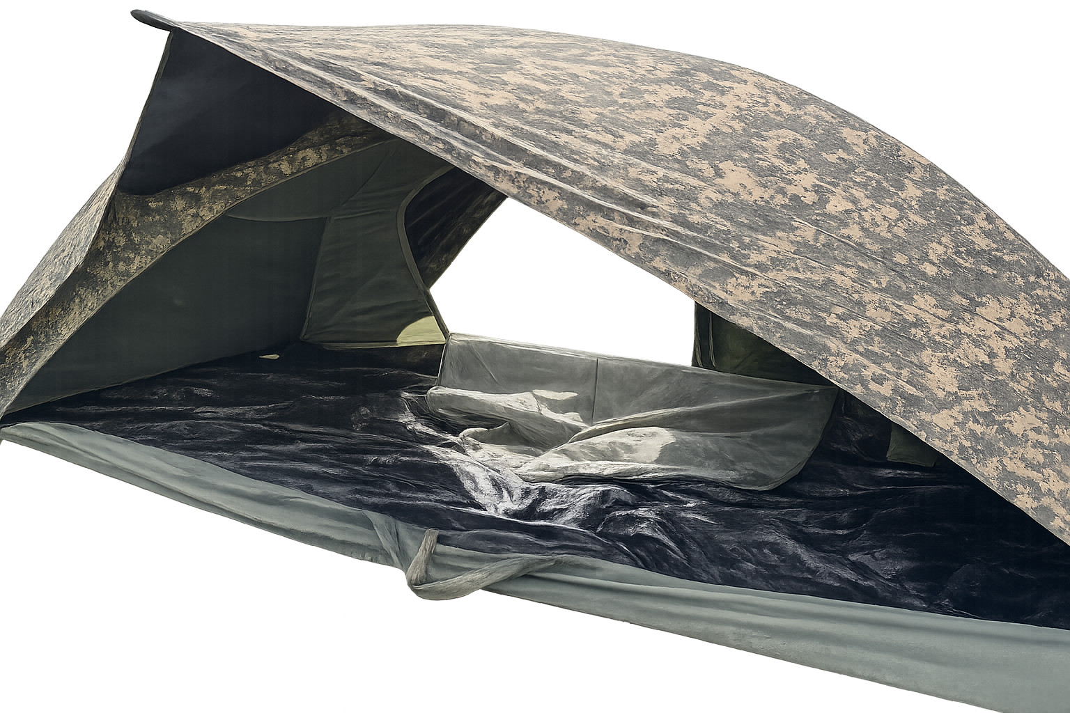 EXCELLENT – Improved Combat Shelter ACU ICS Tent ORC Digital Camo Army Tent