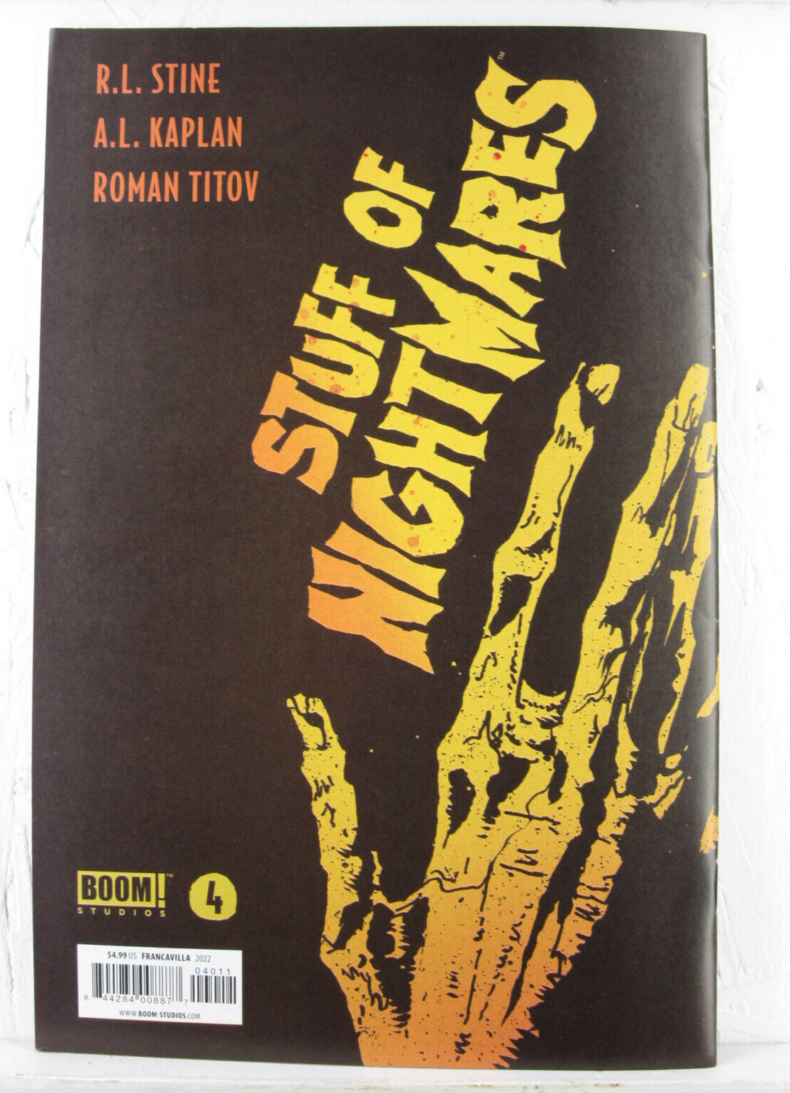 STUFF OF NIGHTMARES #4 * Booom Studios Comics * RL Stine Comic Book