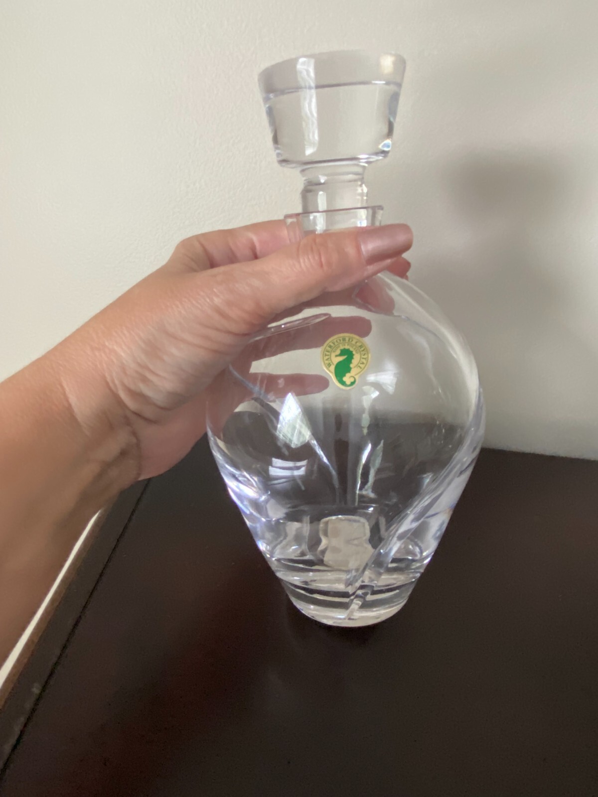 Waterford Crystal Siren Decanter/Bath Bottle 9 Inches Tall – RARE New with Tag