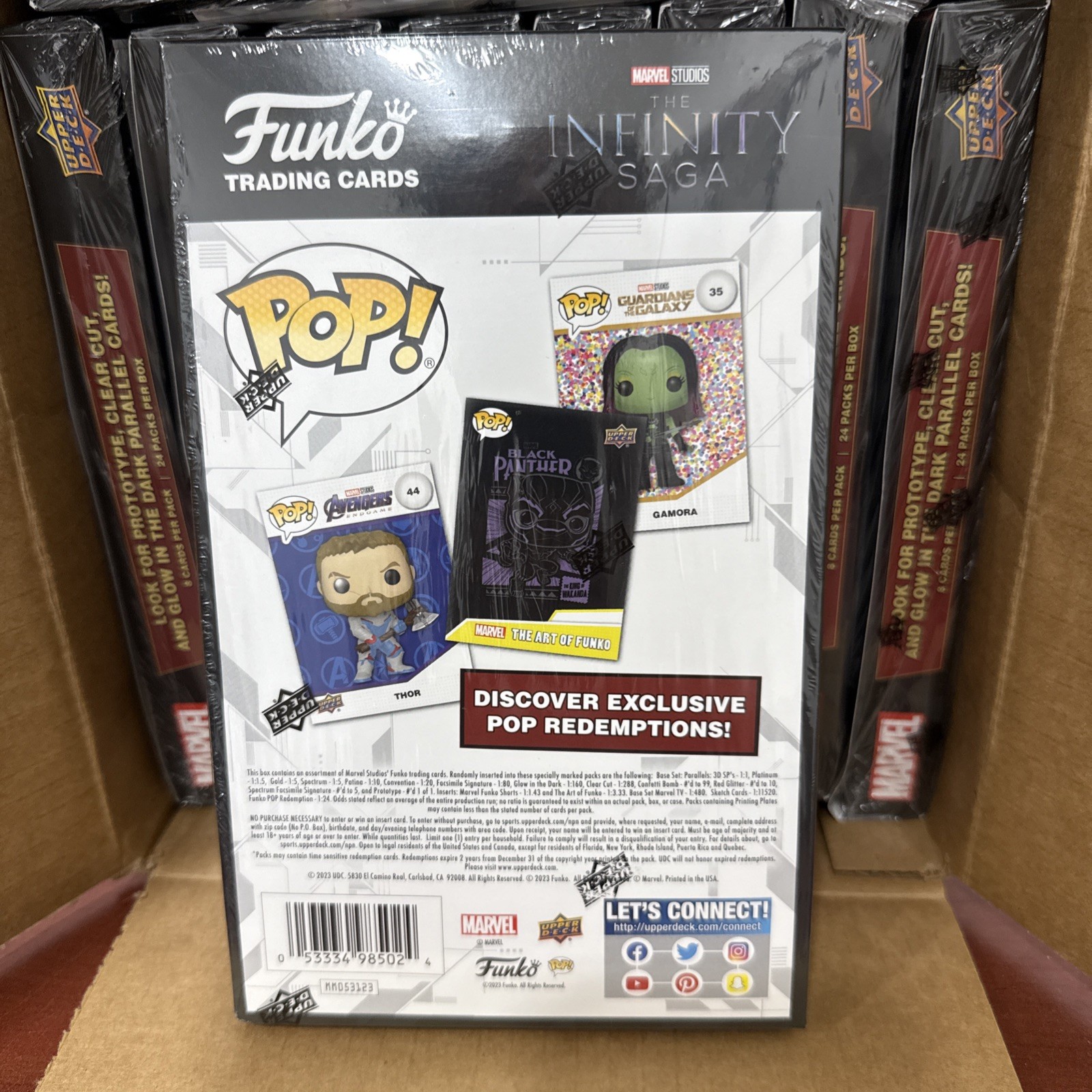 Funko Pop! Upper Deck Marvel Infinity Saga Booster Box New Sealed 24 packs