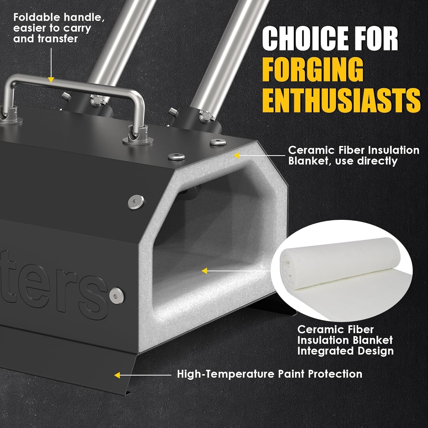 Double Burner Propane Forge for Home＆Professional, Gas Forge-Efficient Heating
