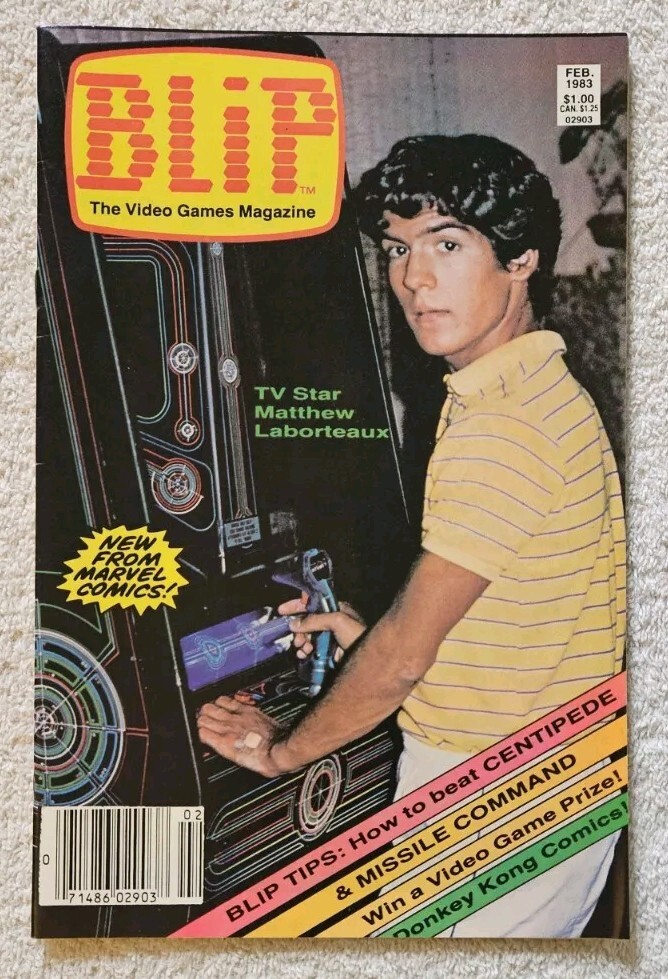 #1 1983 Blip The Video Games Magazine 1st Mario & Donkey Kong Comic Appearance!