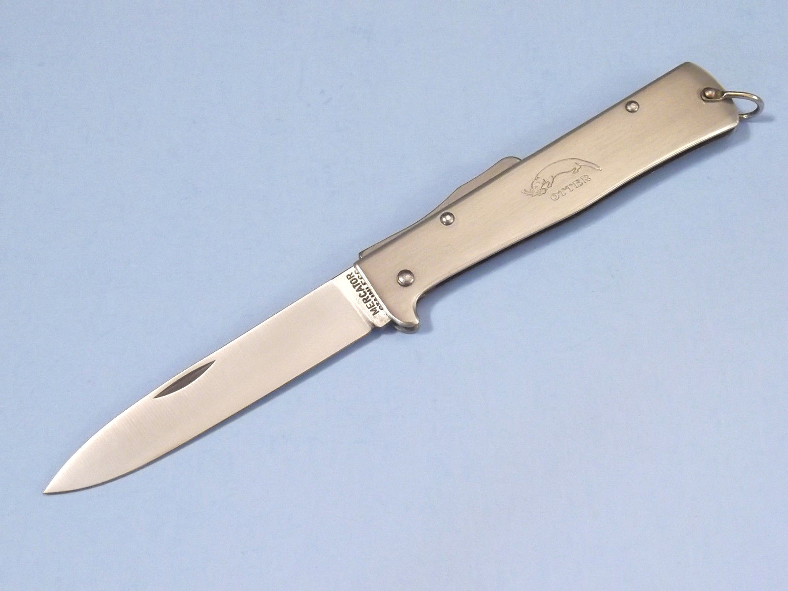 OTTER-Messer MERCATOR 10826R stainless lockback knife 4 3/8″ closed Germany NEW!