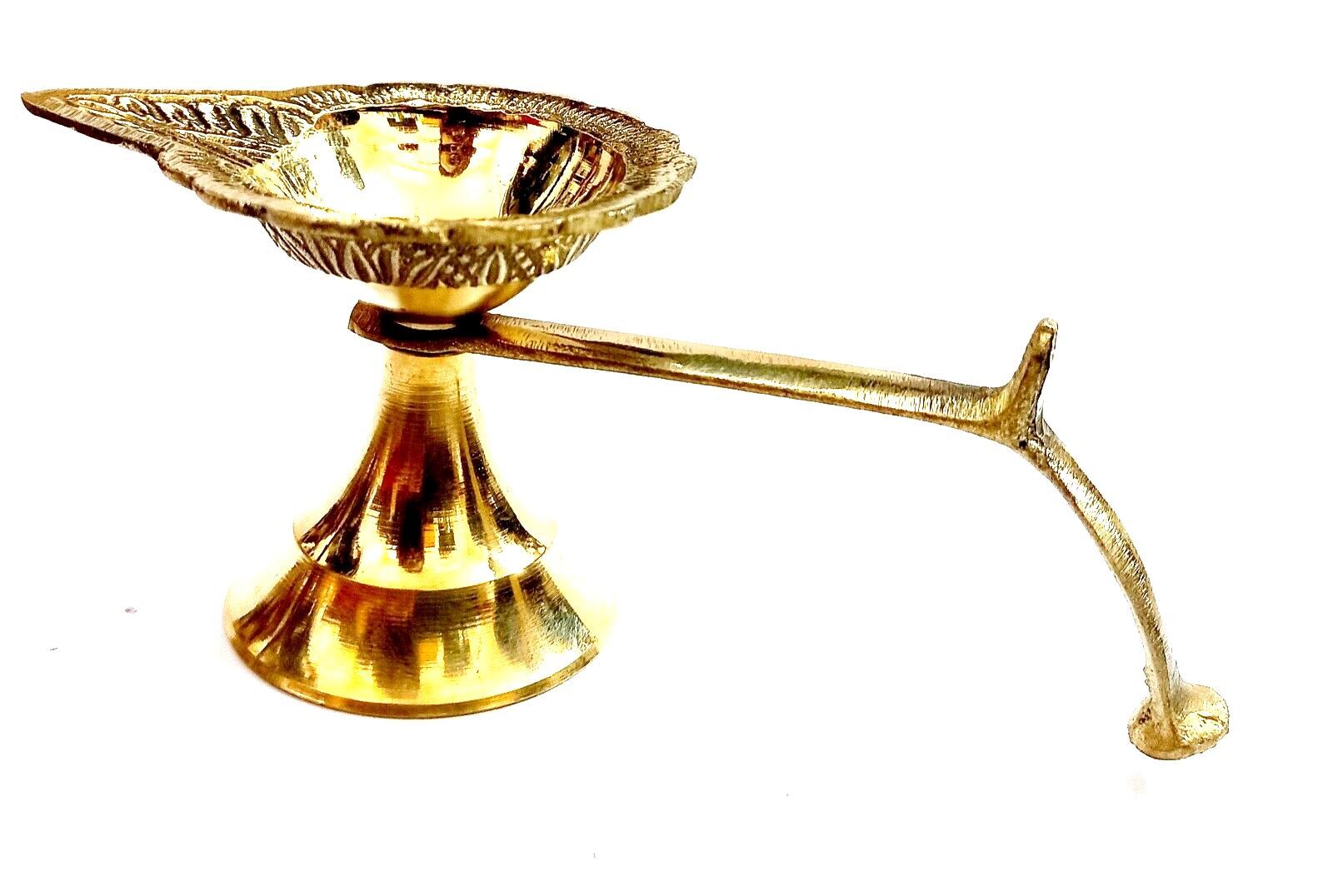 Beautiful Brass Diwali Lovely Oil Lamp Burner Home Decor Navratri Puja