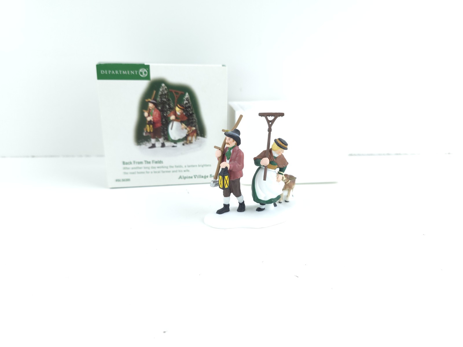 Dept 56 Alpine Village Back From The Fields #56309 w/box Christmas