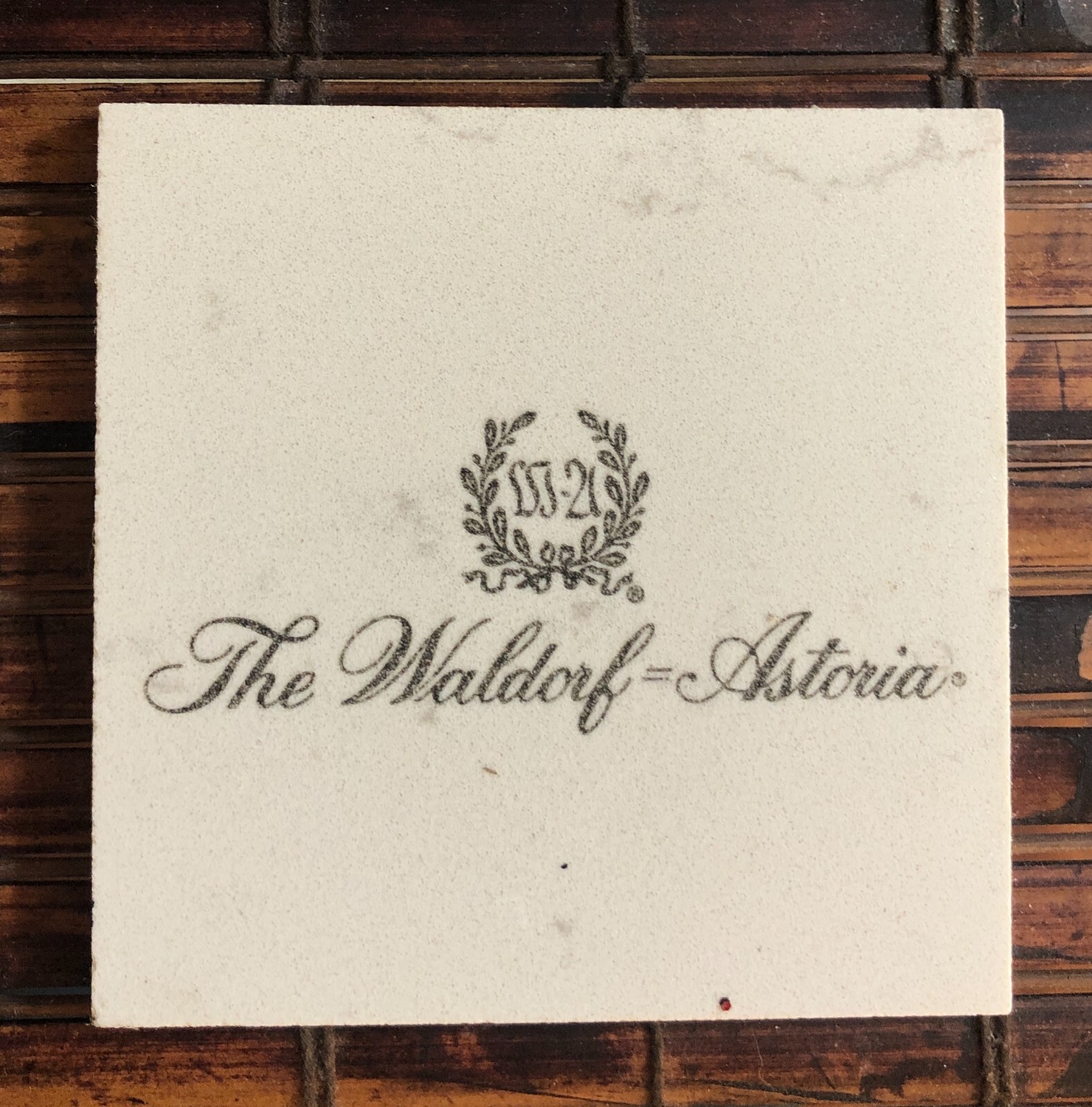 The Wandorf-Astoria Hotel New York Marble Coaster