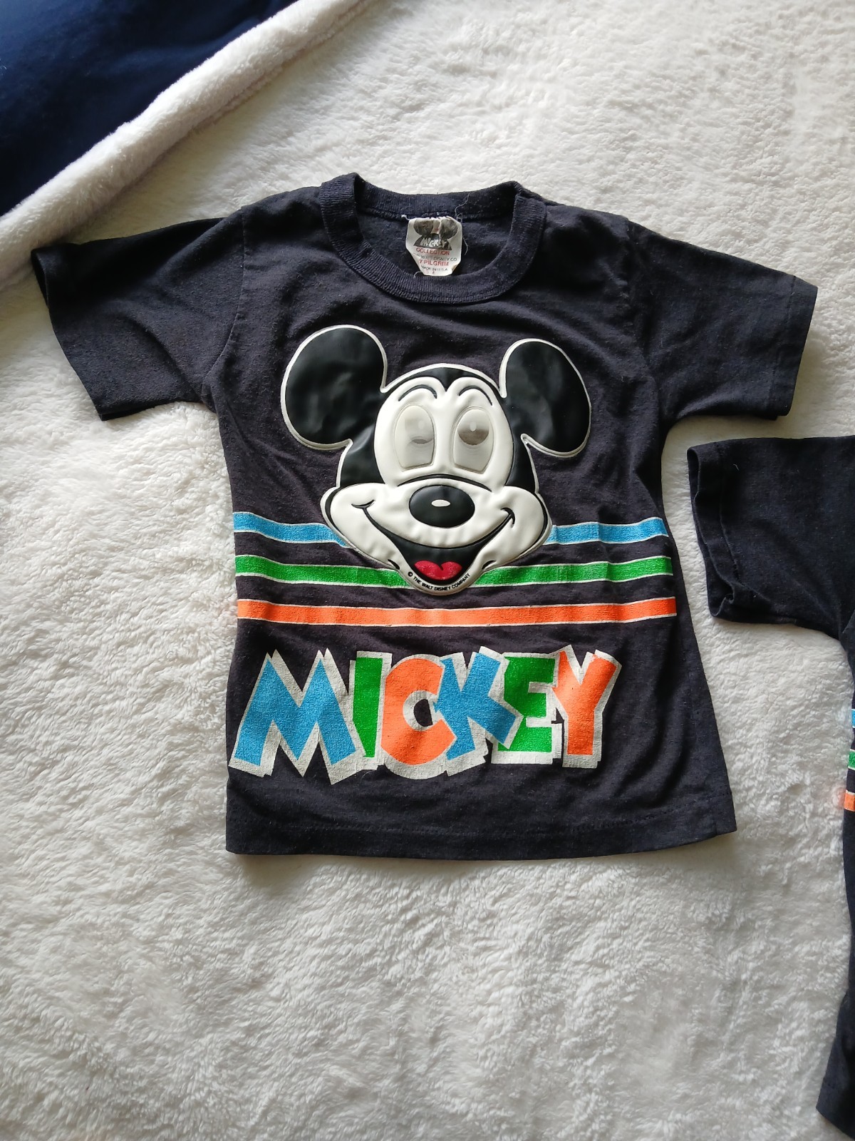Disney Mickey Mouse Kids “Dimension Weld” Single Stitch Hem Tees Set of 2 RARE