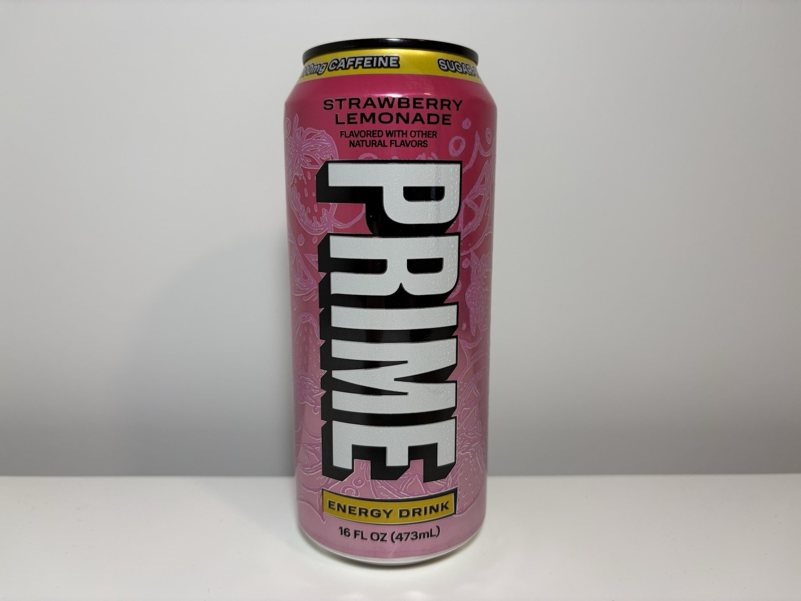Sealed Prime Energy Hydration New Strawberry Lemonade US Exclusive Can Drink