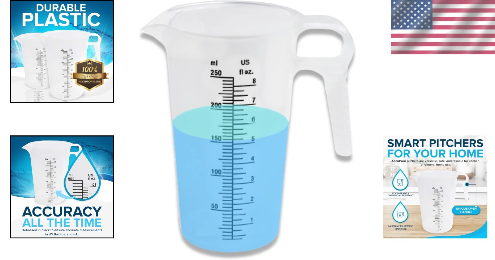 Versatile Measuring Pitcher – 8oz, 250 mL – Chemicals, Oil