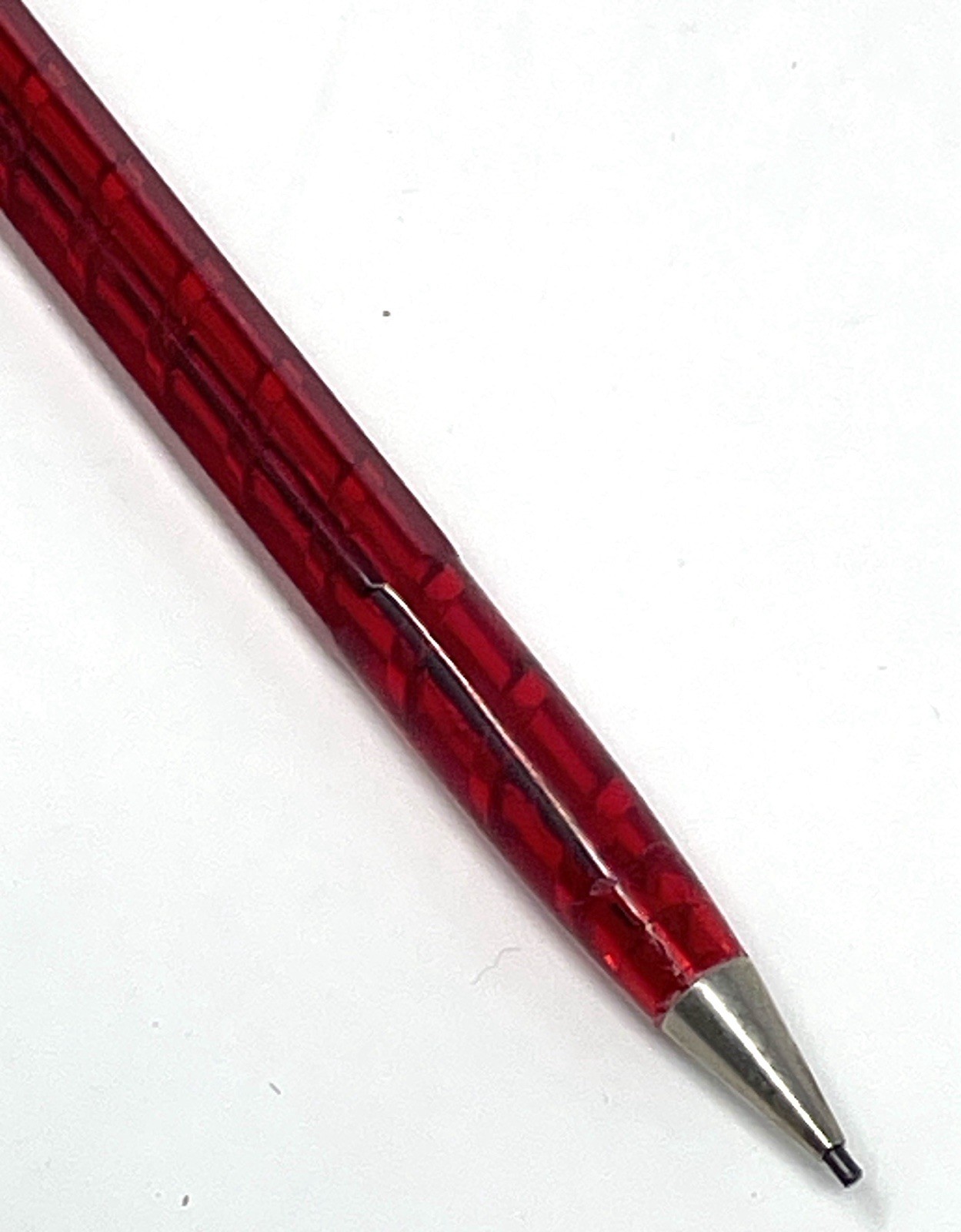 Vintage Red Translucent Mechanical Pencil Continuous Twist Wearever