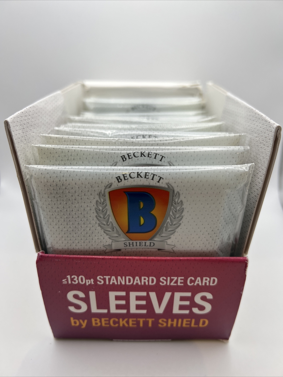 Beckett Shield Soft Card THICK Sleeves 15 Packs of 100 Sleeves, Full Box of 1500