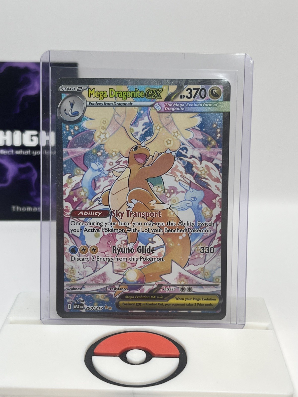 Pokemon Mega Dragonite Ex SIR 290/217 Ascended Heroes, NM