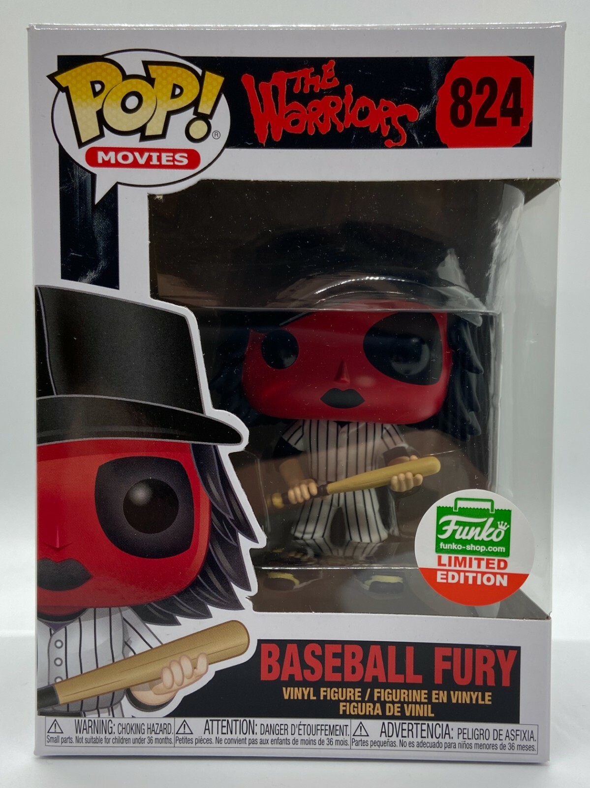 FUNKO POP BASEBALL FURY (RED) THE WARRIORS CYBER MONDAY LIMITED SHOP EXCLUSIVE