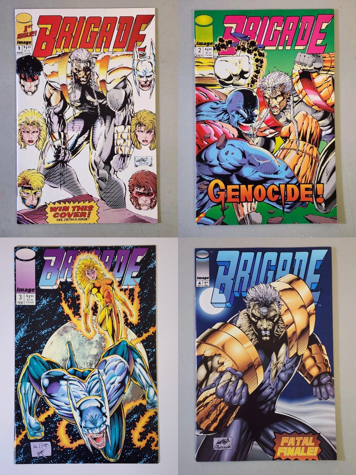 Brigade #1 2 3 4 NM Image 1992-93 Rob Liefeld