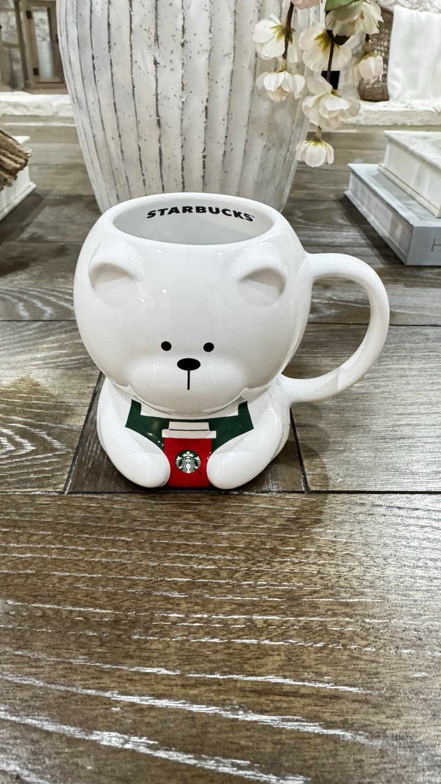 2025 Starbucks Christmas BEARISTA BEAR 12oz CERAMIC Mug Ships Quickly