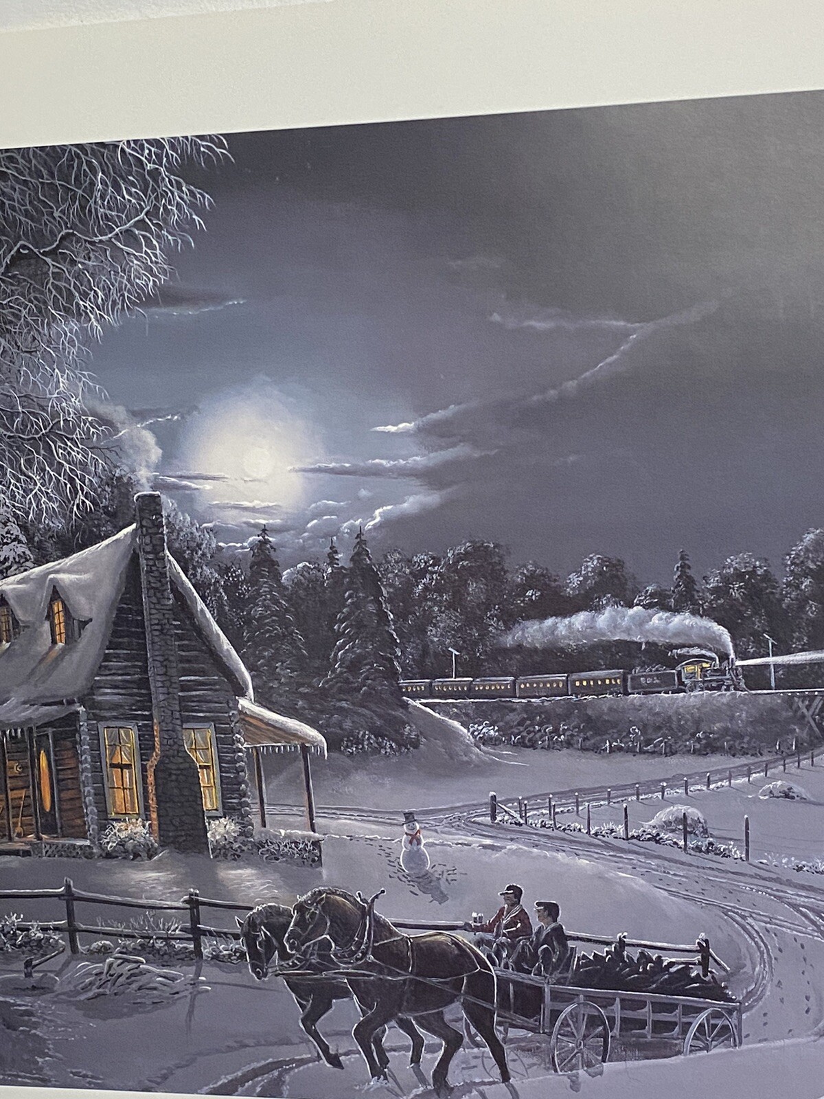Jim Taylor – Stegeman Gallery Print ” Going Home in the Ozarks” Winter Scene
