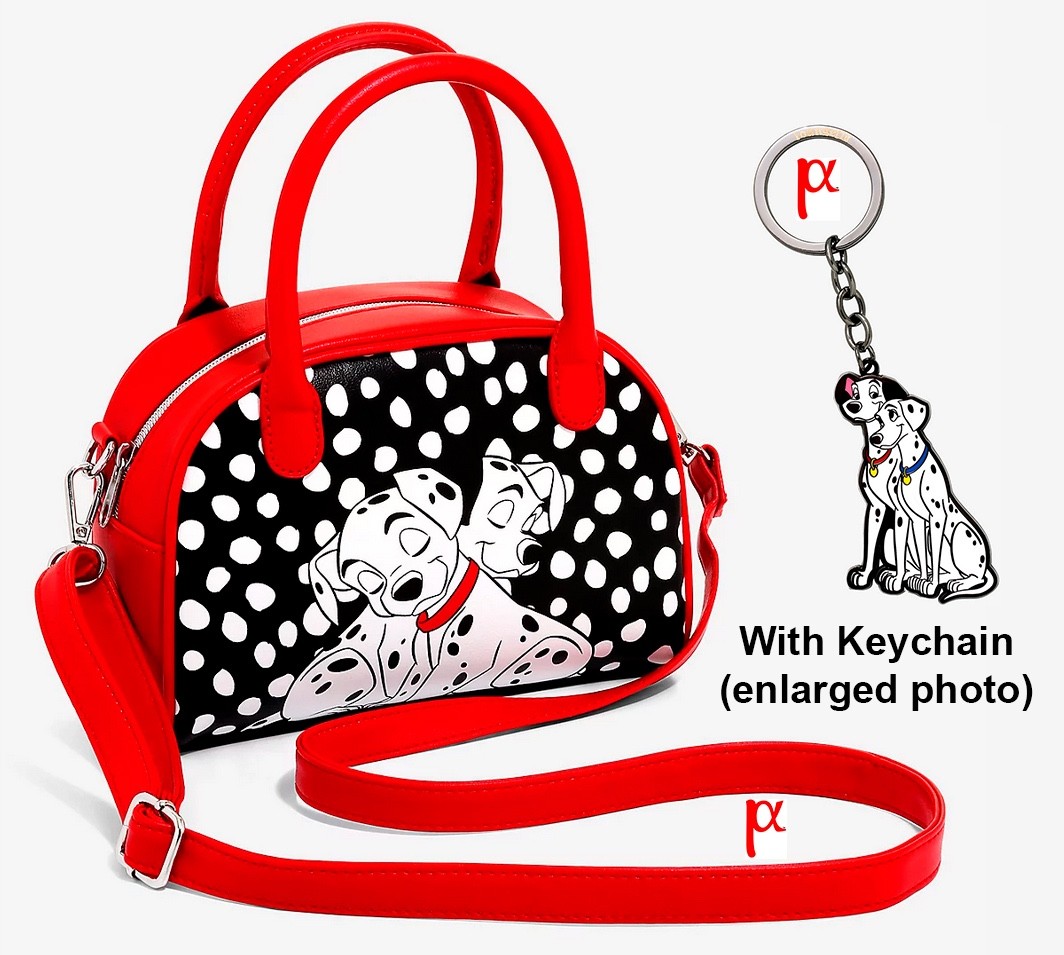 Loungefly Disney 101 Dalmatians Pongo and Perdita Pups Bag & Keychain Exclusive
