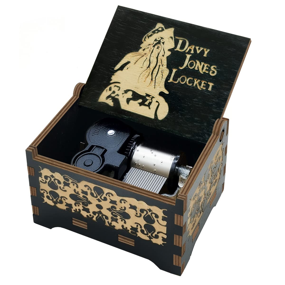 Sooharic Davy Jones Music Box, Fans Gifts/Collection Wind-up Mechanism Wooden…