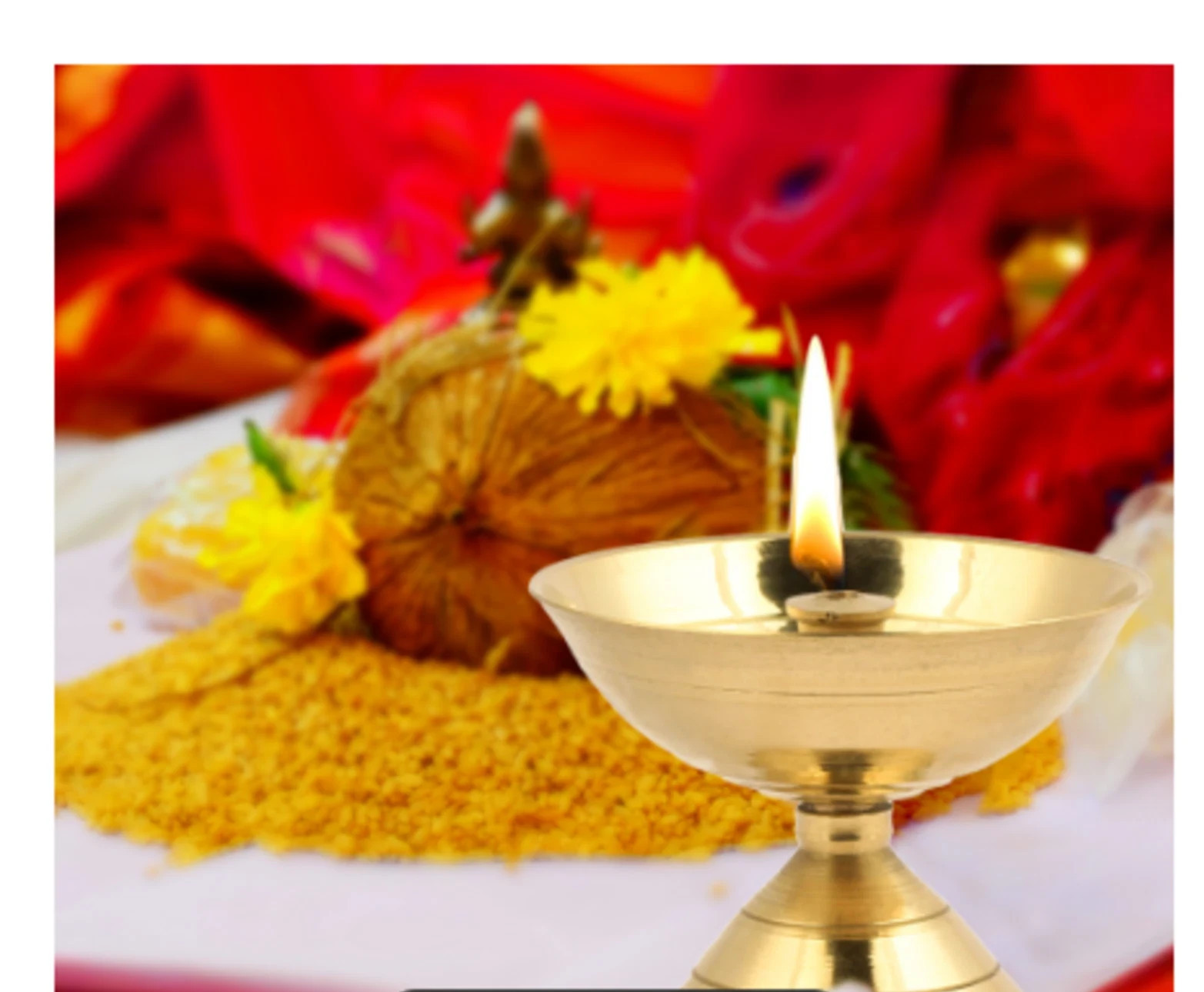 2″ Brass Diya Akhand Oil Lamp Home Temple Puja Navratri Durga Pooja Aarti Diwali
