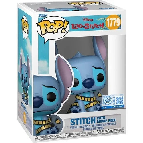 Lilo & Stitch Stitch with Movie Reel Funko Pop! Vinyl Figure #1779 -Exc PREORDER