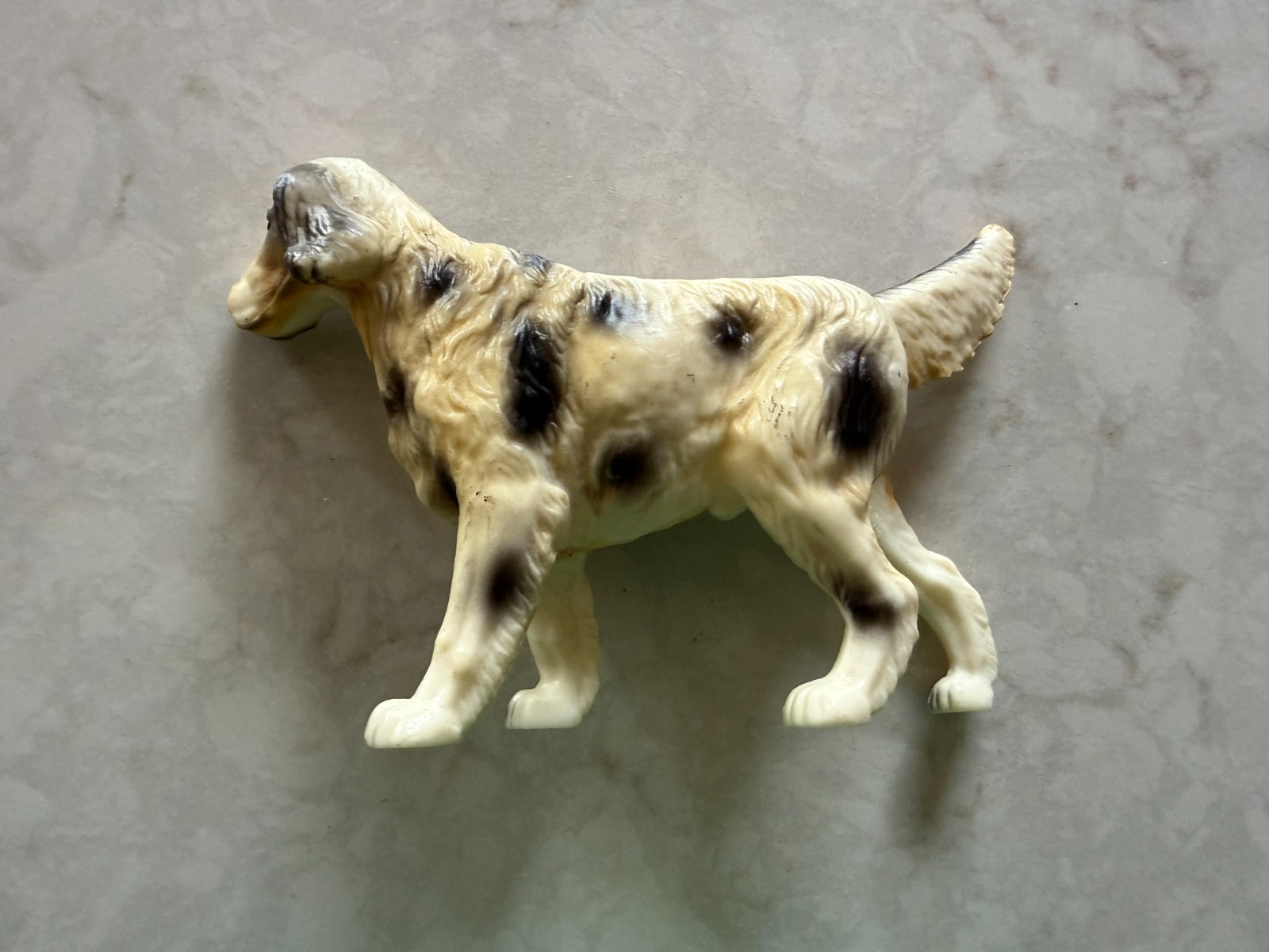plastic dog figurine