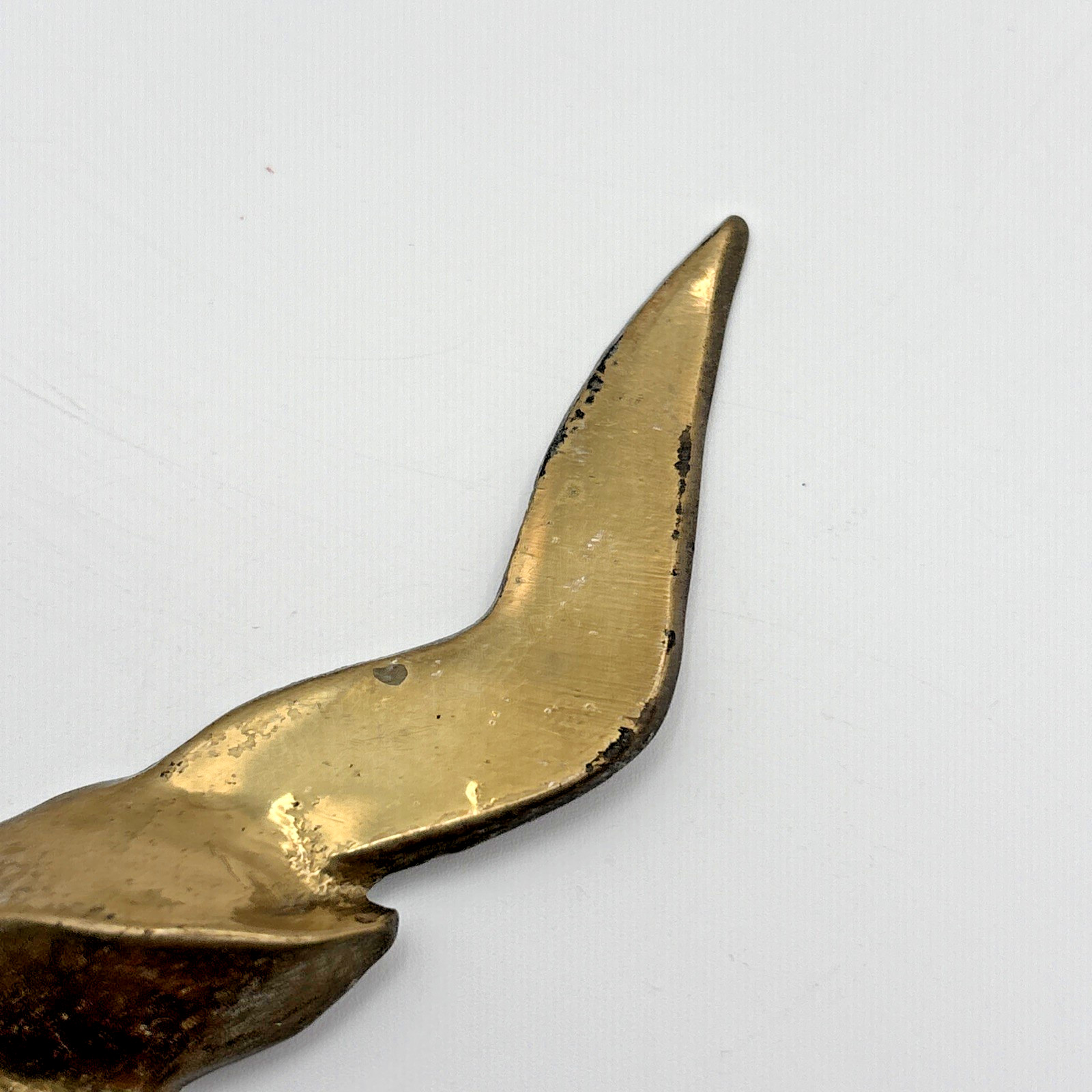 MCM Decor Solid Brass Flying Seagull Birds Wall Hanging Set 6 Mid Century Modern