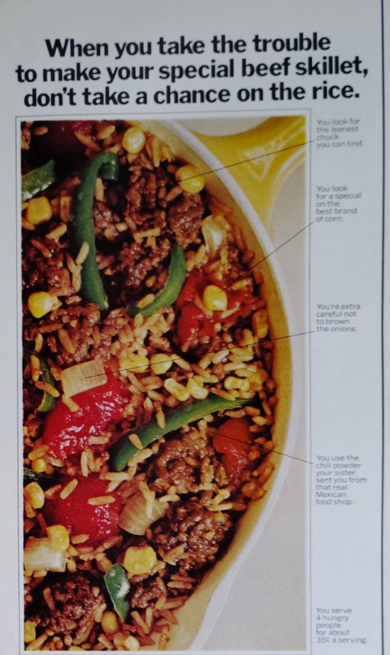 Vintage Retro 1971 Ad Minute Rice No Boiling No Risk Perfect Rice Every Time
