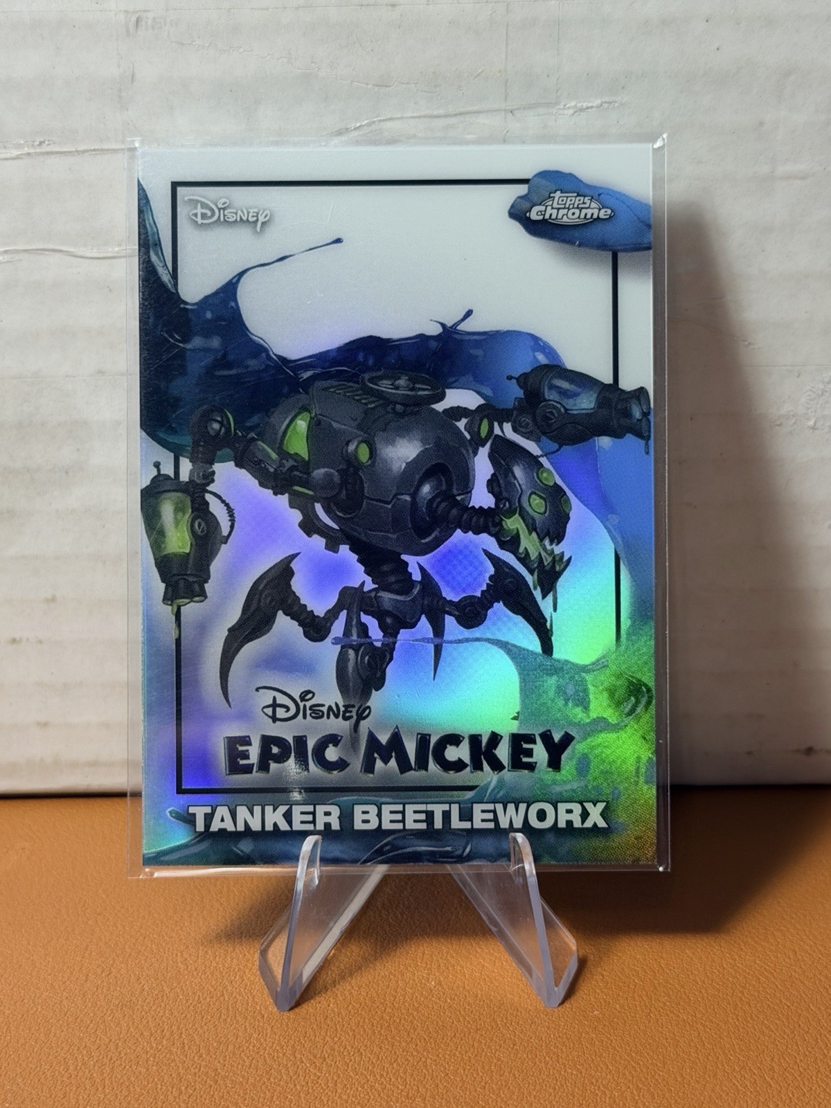 2026 Topps Disney Neon Chrome Tanker Beetleworx Epic Mickey #EM-21
