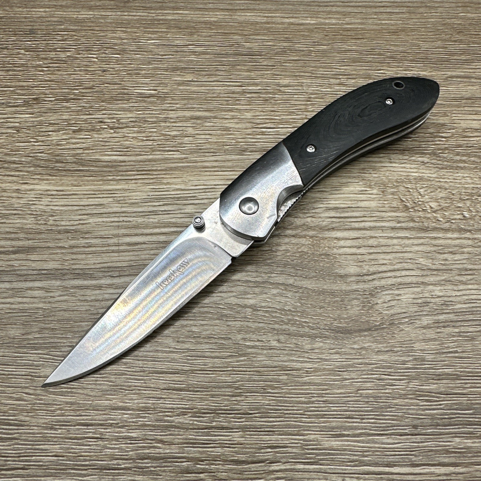 Kershaw 3160 Pocketknife Black Synthetic Handle Drop Point Manual Folding Knife