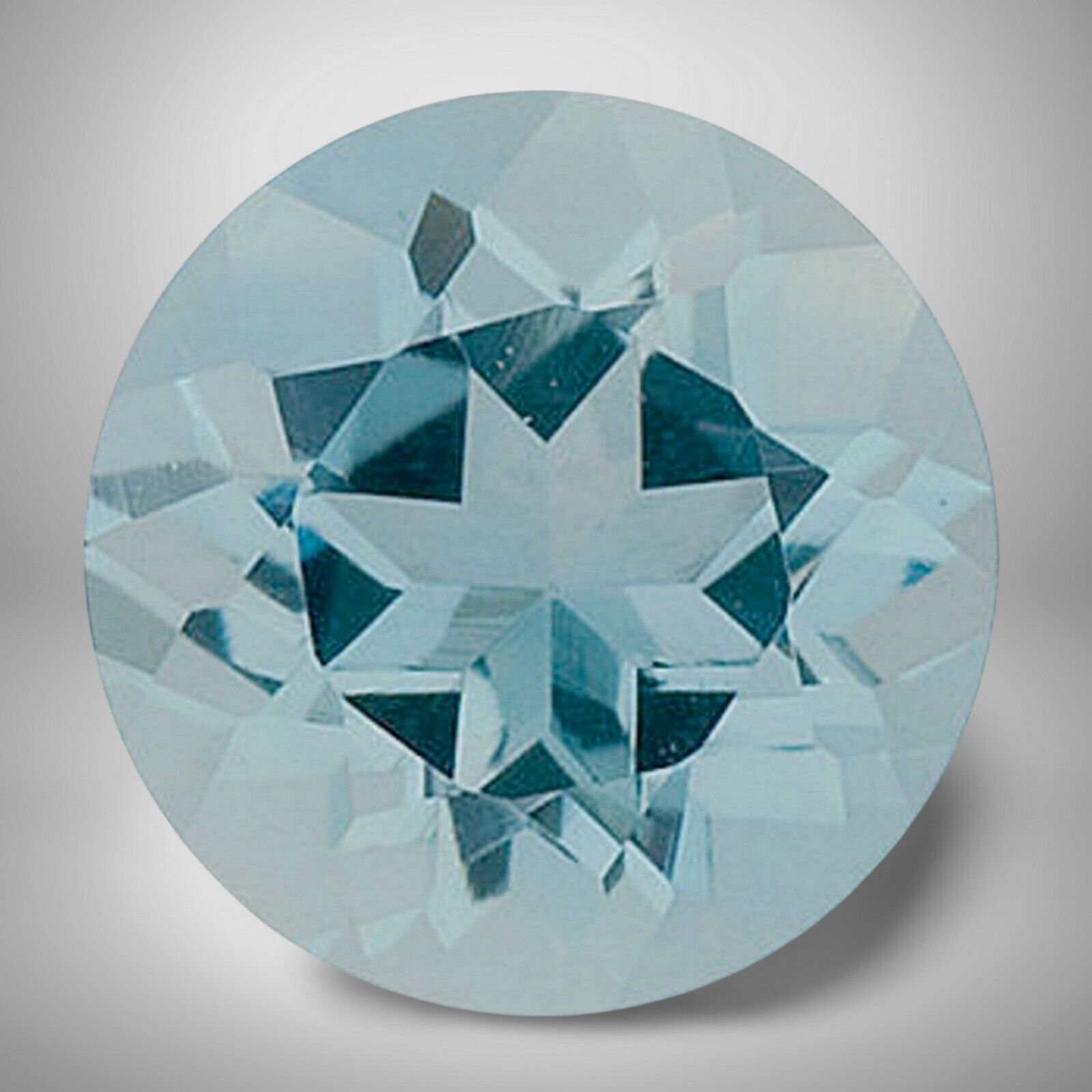 Aquamarine Round Cut Gemstone 3.80 Cts – 11 mm Vivid Precious Jewelry Gem