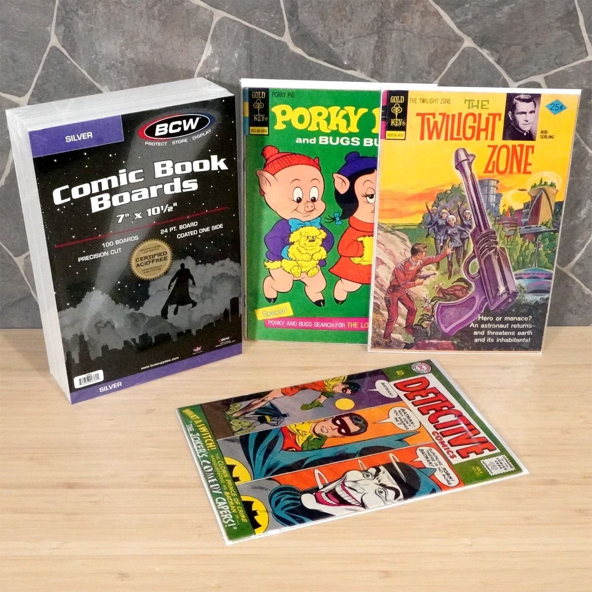 50 – BCW Archivals Regular / Silver 2-Mil Mylar Comic Book Bags & Board Set