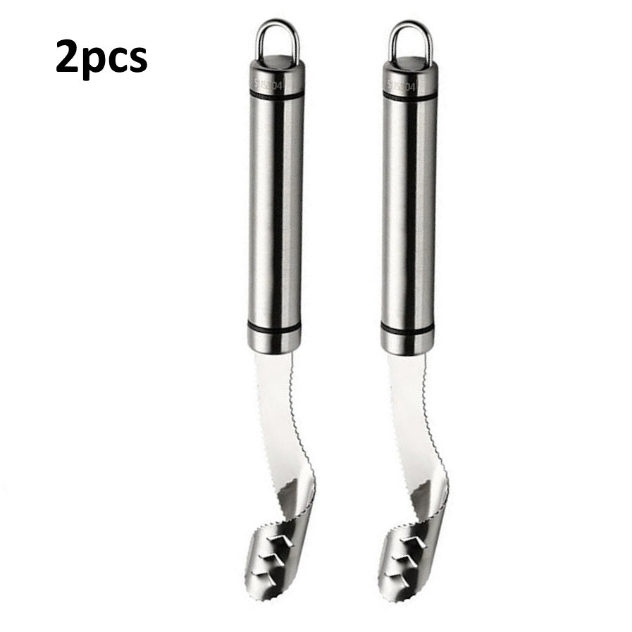2x PCS Jalapeno Pepper Corer Cutter Slicer Core Seed Remover Fruit Steel