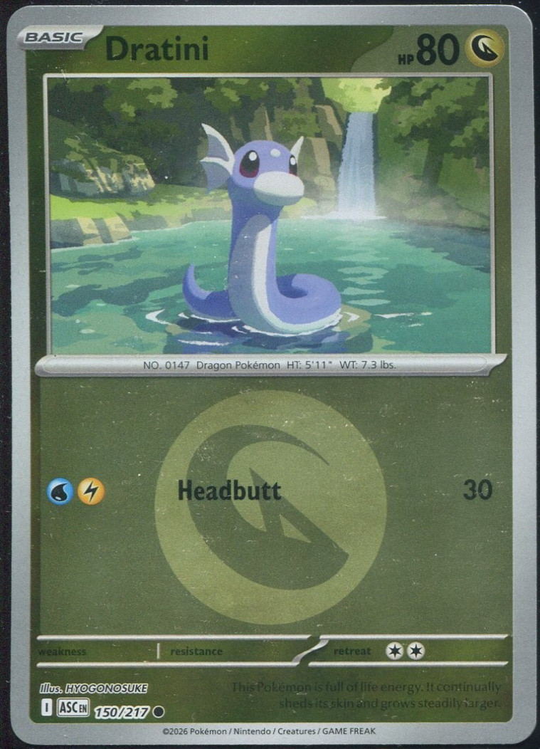 Dratini (Energy Symbol Pattern) 150/217 Reverse Holo ME: Ascended Heroes