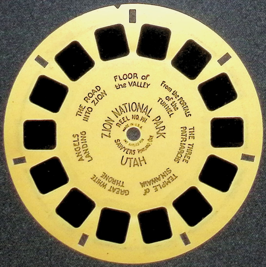 Zion National Park Utah 1939 Blue Back Sawyers VIew-Master #141 Pat Applied For