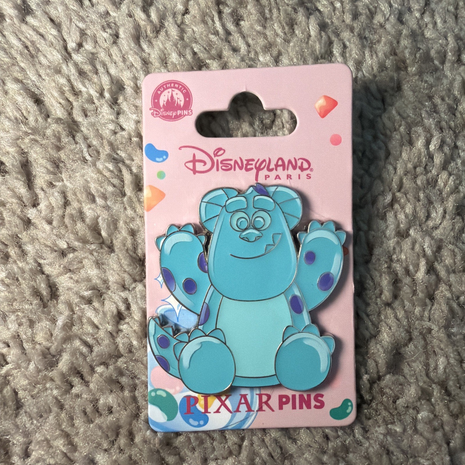 Disneyland Paris Disney Pixar Monsters Inc Sulley Gummy Pin
