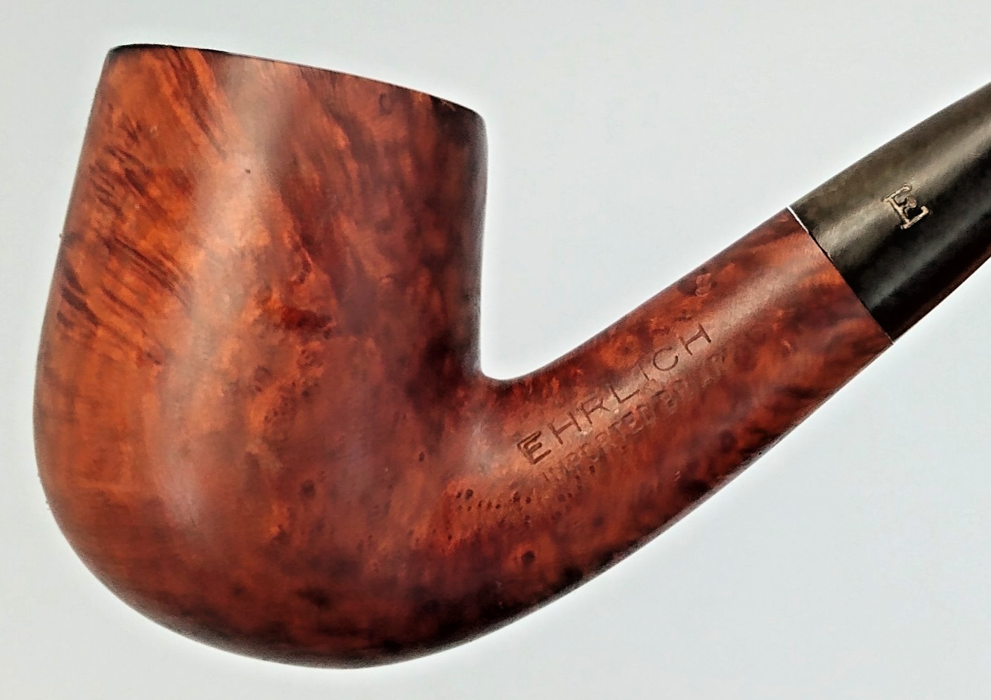 Ehrlich Imported Briar “E” Smoking Pipe from Estate