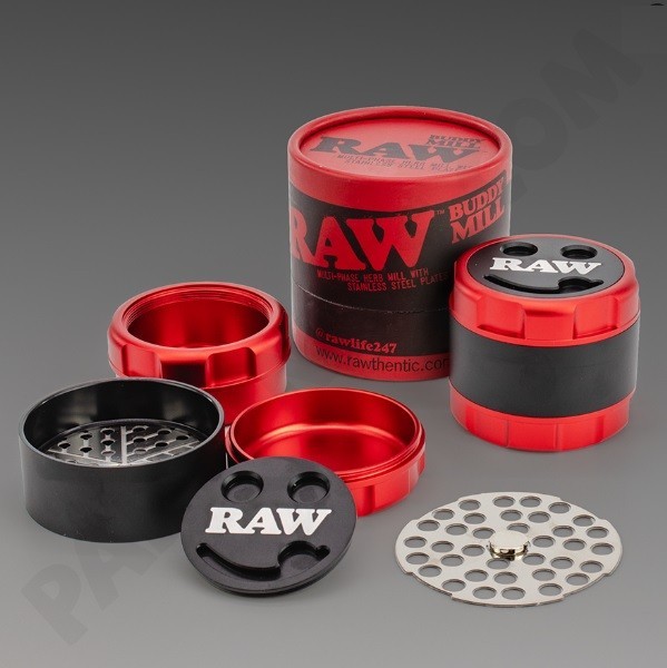 RAW Buddy Mill Grinder Adjustable Particle Size Grinder Official RAWthentic