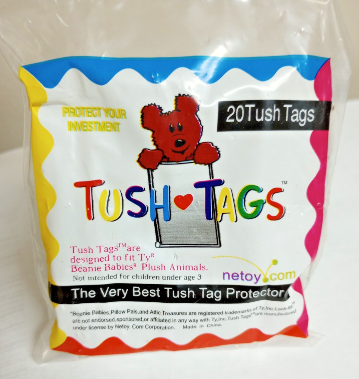 Beanie Baby Tush Tag Protector for Beanie Babies for Bean – 20 Pieces.